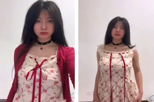 Em dạng chân lộ hàng khít